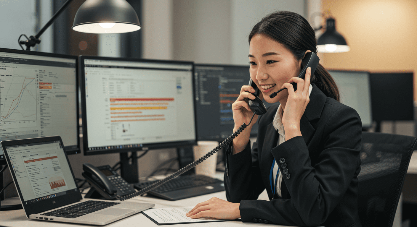 A support agent handling complaints 2 A support agent handling complaints 2