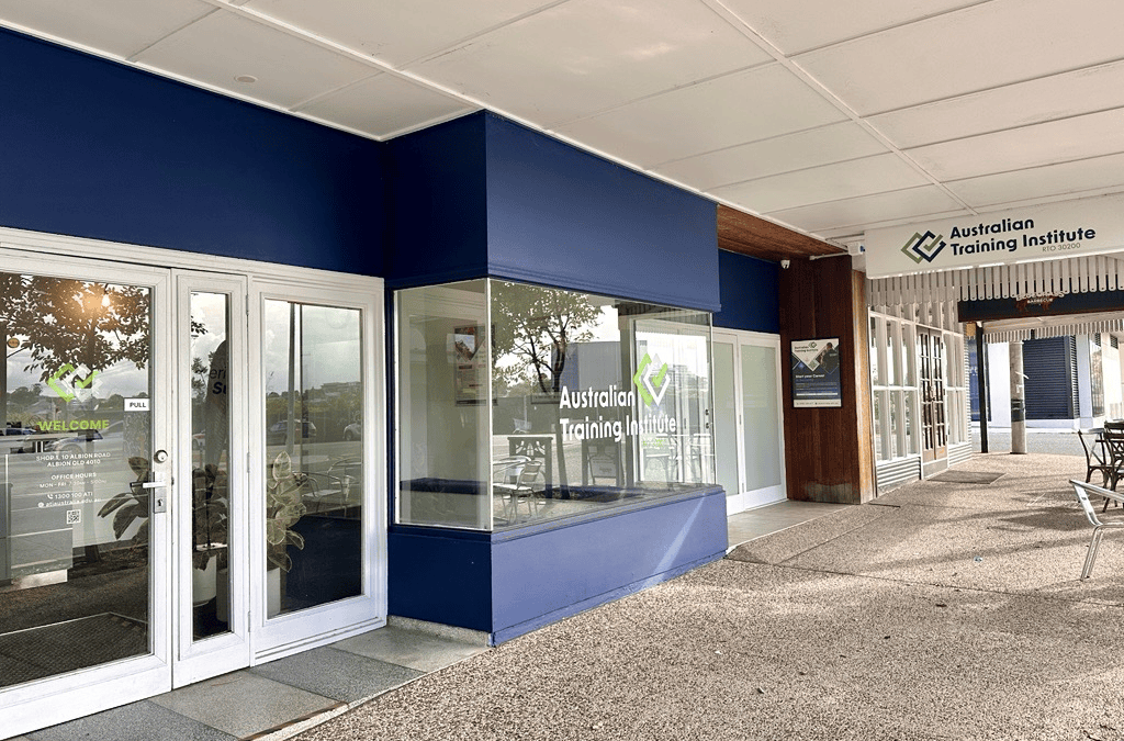 Australian Training Institute Albion campus entrance, Albion QLD — delivering first aid, security and safety training near Brisbane CBD.